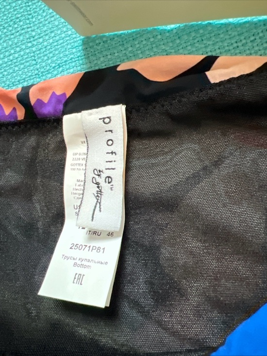 Gottex Women’s Shirred High Waist Bottom Tommy Control Bikini Sz 10 New #F - Picture 11 of 14